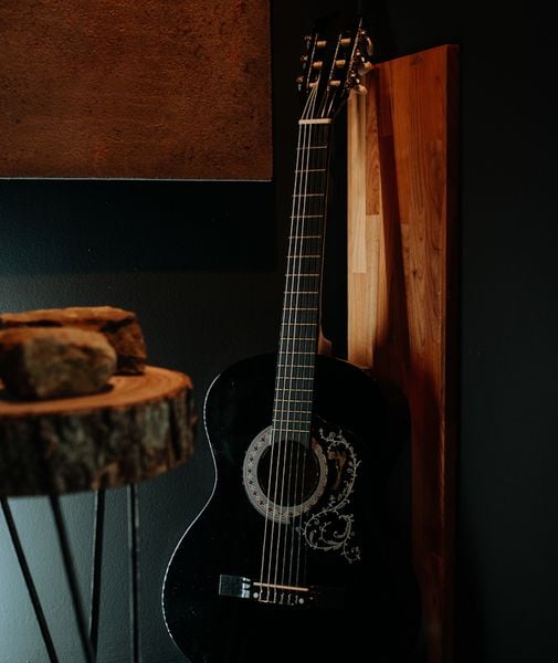 Gitara klasyczna 3/4 7/8 Black Czarna od 12 lat dla dzieci i dorosłych zdjęcie 7