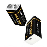 1x akumulatorek bateria 9V 1000 mah z microUSB 6LR61 6F2 + kabel do ładowania