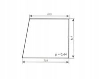 szyba drzwi lewe otwierane ciągnika URSUS C-360 kabina Wrocław