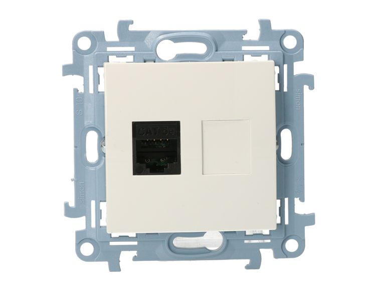 Simon10 Gniazdo komputerowe pojedyńcze RJ45 C51.01/11 biały SIMON zdjęcie 1