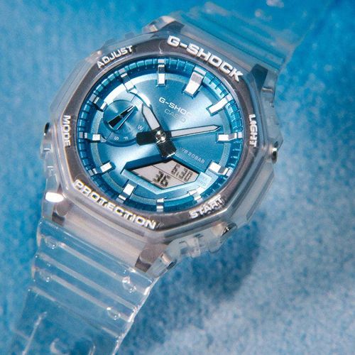 Zegarek Męski Casio G-Shock BRIGHT METALLIC - LIGHT BLUE (Ø 44,5 mm) na Arena.pl