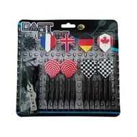 zestaw rzutek do tarcz elektronicznych 18g master black plated brass 12szt