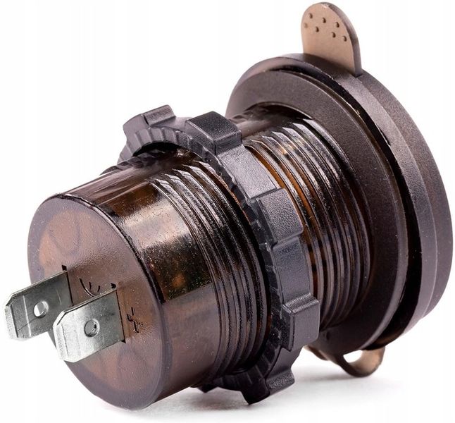 GNIAZDO SAMOCHODOWE ŁADOWARKA USB-C USB WOLTOMIERZ zdjęcie 1