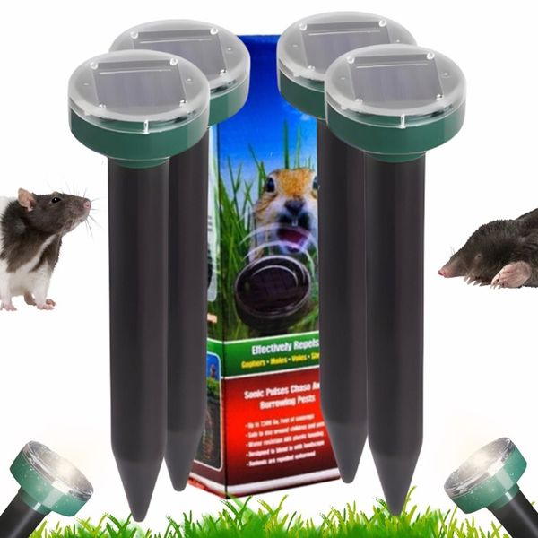 ODSTRASZACZ SOLARNY NA KRETY NORNICE I WĘŻE ODSTRASZACZ KRETÓW WĘŻY (4 SZT) zdjęcie 1