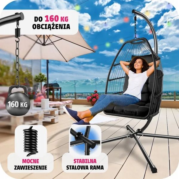 FOTEL WISZACY GNIAZDO HAMAK HUSTAWKA zdjęcie 4