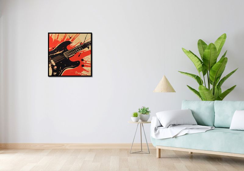 Plakat 60x60cm Gitara Elektryczna zdjęcie 4