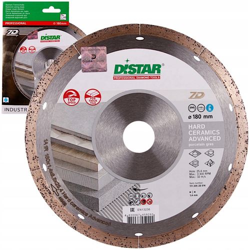 DISTAR Tarcza tnąca diamentowa do gresu 180x25.4mm na Arena.pl