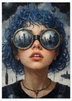 Plakat portret futurystyczny 61x91 cm