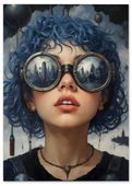 Plakat portret futurystyczny 61x91 cm