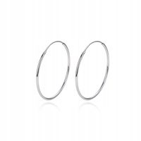 Kolczyki Srebro 925 Koła Kółka 18 mm