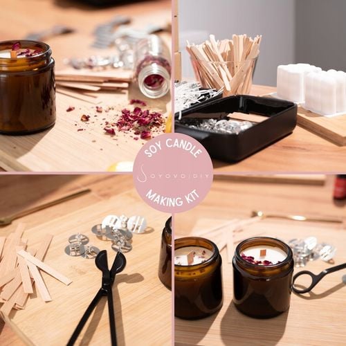 ZESTAW DO ROBIENIA ŚWIEC DIY WYROBU ŚWIECZEK SOJOWYCH 21w1 PREZENT na Arena.pl