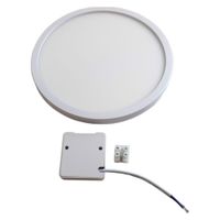 lampa sufitowa led 18w płaska biała yafido