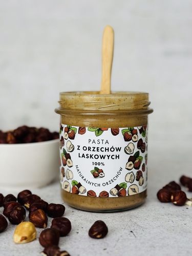 Pasta z orzechów laskowych 300 g - 100% orzechów, Bez Dodatków, na Arena.pl