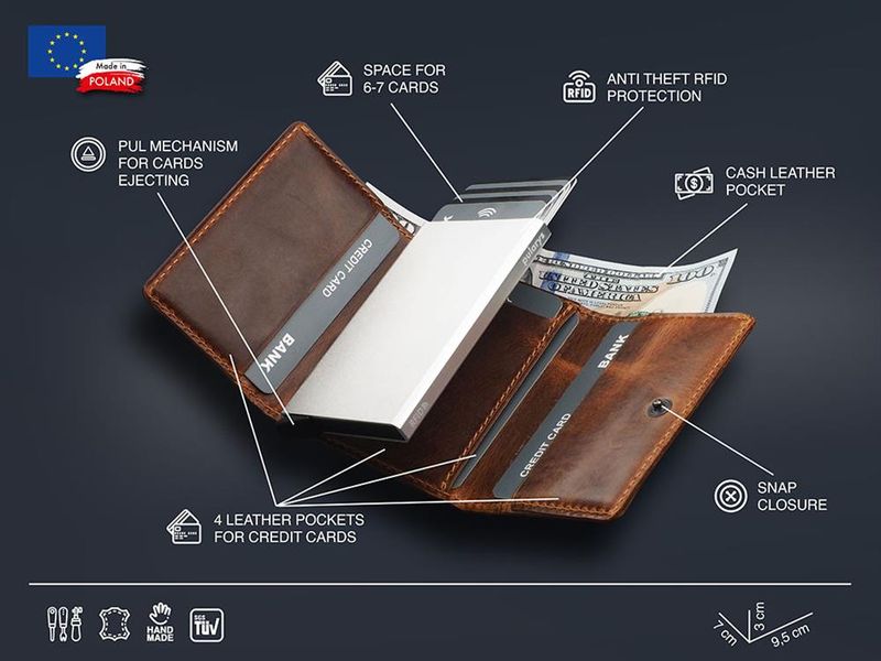 Portfel RFID COLORADO - Saddle Leather 1693 zdjęcie 2