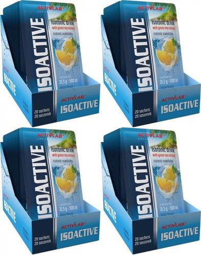 Isoactive IZOTONIK FUNKCJONALNY Cytryna 20szt x4 na Arena.pl