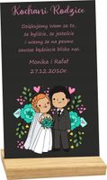 STATUETKA RAMKA podziękowanie dla kochanych rodziców na wesele z życzeniami