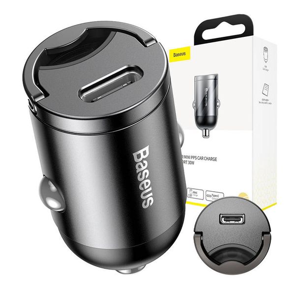 Mini ładowarka samochodowa Baseus Tiny Star USB-C, QC 4.0+, PD, 30W zdjęcie 1