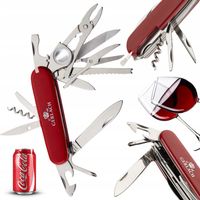 SCYZORYK SZWAJCARSKI ASSIST 20 801R RED 20 FUNKCJI KORKOCIĄG ŚRUBOKRĘT