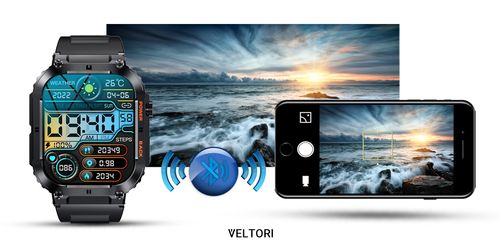 Smartwatch Veltori VT200-1 Czarny Pasek Silikonowy na Arena.pl