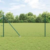 Słupek ogrodzeniowy. Zielony 25 x 1 m (siatka 36 mm) Stal
