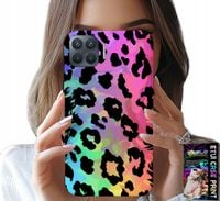 ETUI DO OPPO RENO 4 LITE - KOLOROWA TĘCZOWA PANTERKA PLECKI SZKŁO