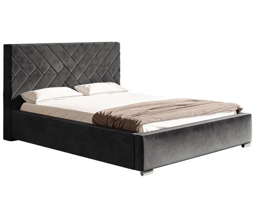 Łóżko tapicerowane 160x200 Royal 5 pojemnik stelaż na Arena.pl