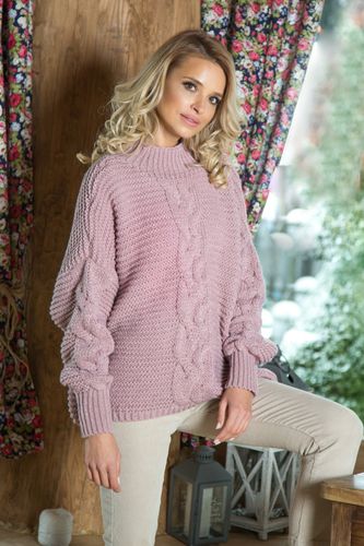 Sweter F612 Pudrowy Róż UNI na Arena.pl