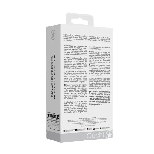 shots ouch! diamond series uprząż z ozdobnymi ćwiekami, czarna na Arena.pl