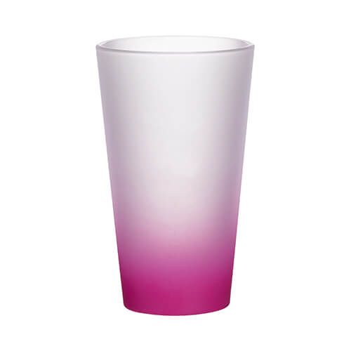 Szklanka 450 ml szroniona do sublimacji - fioletowy gradient zdjęcie 1