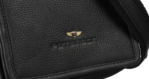 skórzana listonoszka męska z kieszonkami - peterson na Arena.pl