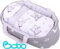 Nosidełko BOBO dla lalki do 35 cm niebieskie chmurki