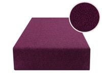 Prześcieradło Z Gumką 120X200 Frotte Śliwkowe