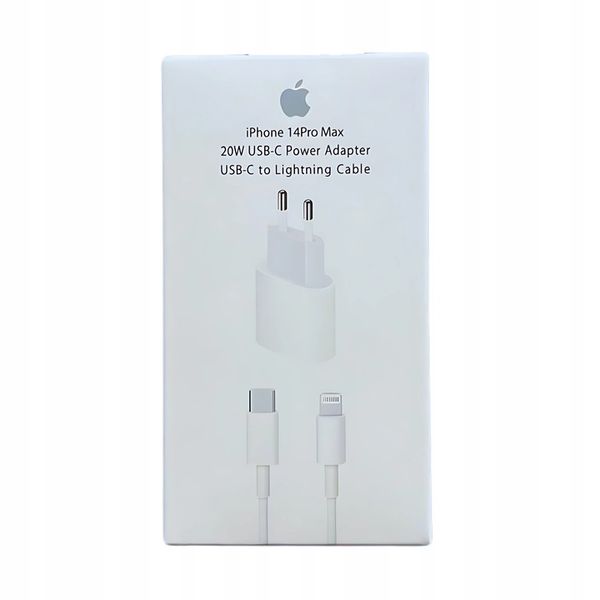 SZYBKA ŁADOWARKA DO APPLE IPHONE 20W+KABEL USB-C LIGHTNING 1M zdjęcie 3
