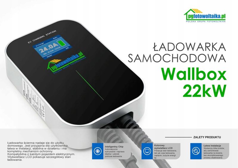 Ładowarka samochodowa Wallbox 22kW Gniazdo Type 2 zdjęcie 4