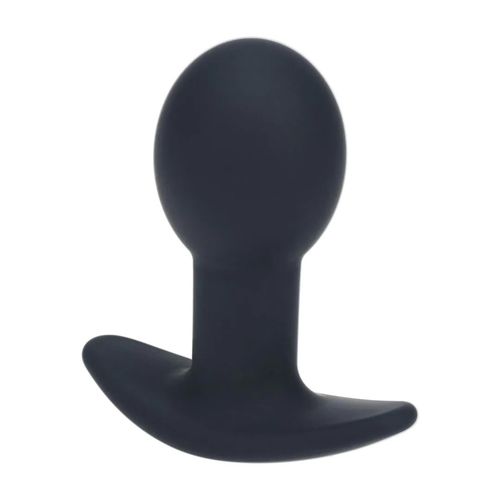 Single Bulb Vibrating Silicone Anal Plug - Black na Arena.pl