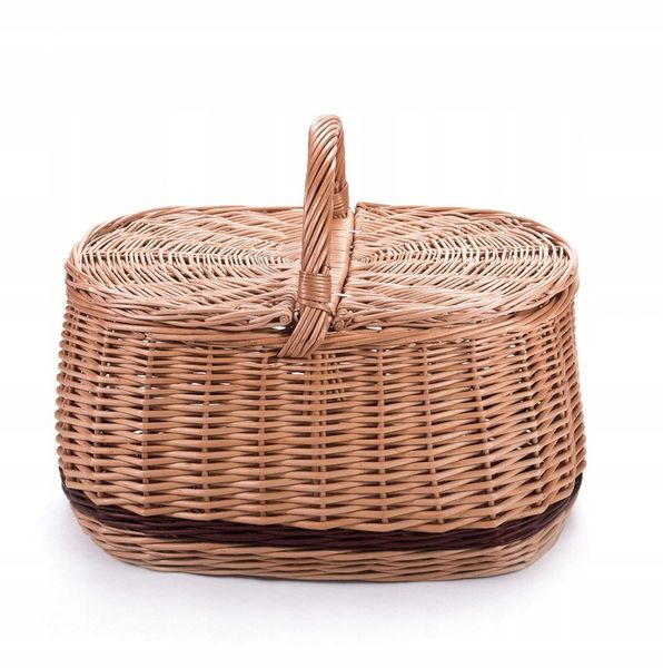 Kosz piknikowy z wikliny koszyk na piknik prezent zdjęcie 3