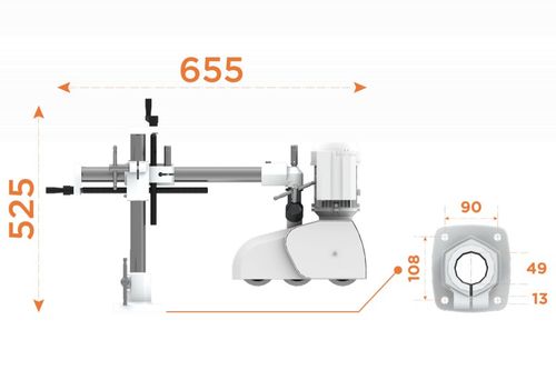 Posuw mechaniczny 3 rolkowy Maggi czołg 0,75kW 8 prędkości podawania statyw na Arena.pl