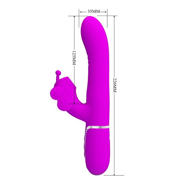 Pretty Love Butterfly Clit Vibrator Pink zdjęcie 5