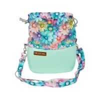Sakiewka Torebka z Kwiatami - Kolor Jasny Miętowy