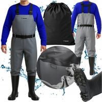 Wodery Wędkarskie Spodniobuty na Ryby Gumowe Spodnie Grube Długie