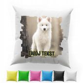 POSZEWKA Z NADRUKIEM BAWEŁNIANA 40x40CM - PIES PSY PIESKI ZWIERZĘTA FAN