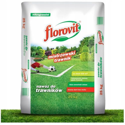 FLOROVIT MISTRZOWSKI TRAWNIK 25KG AZOT ŻELAZO POBUDZA TRAWNIK WIOSNĄ na Arena.pl