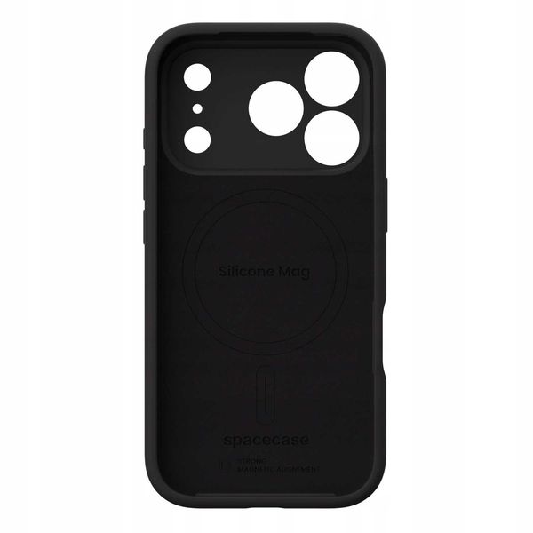 Spacecase Silicone Mag Iphone 17 Pro Max Black zdjęcie 11
