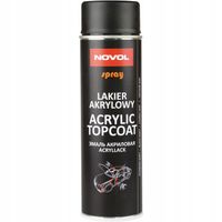 Novol Topcoat Lakier Akrylowy CZARNA MAT Spray