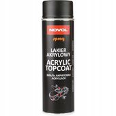 Novol Topcoat Lakier Akrylowy CZARNA MAT Spray