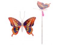 zabawka 10szt  motyl świecący w ciemności led 9x7 cm + tyczka  nt0905