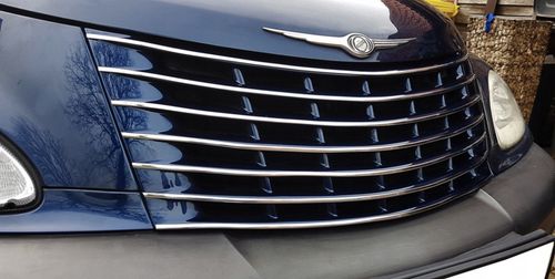 Chrysler PT Cruiser - Listwy CHROM Grill Przód Chromowane Nakładki Tuning na Arena.pl