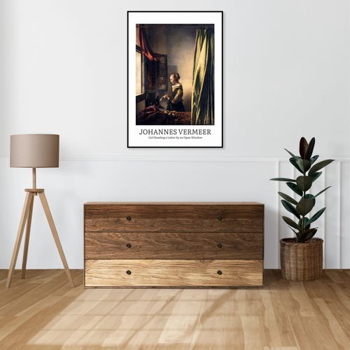 Plakat 13x18cm Design Girl Reading, Vermeer Vintage do Salonu na Arena.pl