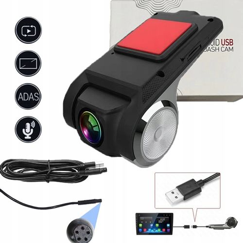 KAMERA SAMOCHODOWA REJESTRATOR JAZDY REGULOWANA ANDROID DVR JAKOŚĆ HD na Arena.pl