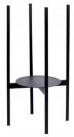 KWIETNIK METALOWY PODŁOGOWY STOJAK NA KWIATY DONICZKI CZARNY LOFT 70 cm